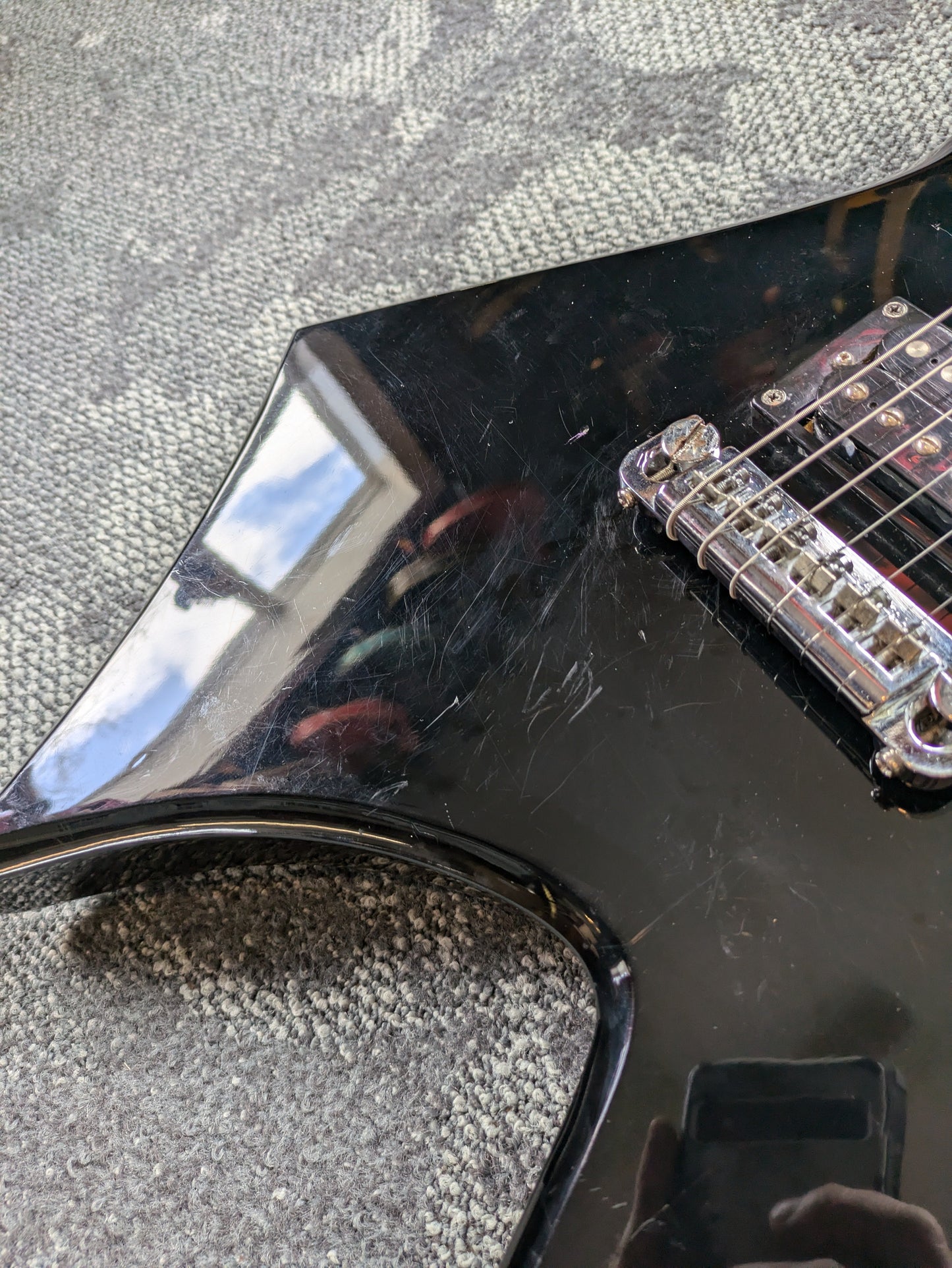 B.C. Rich Bronze Series Warlock Electric Guitar Black #42334468