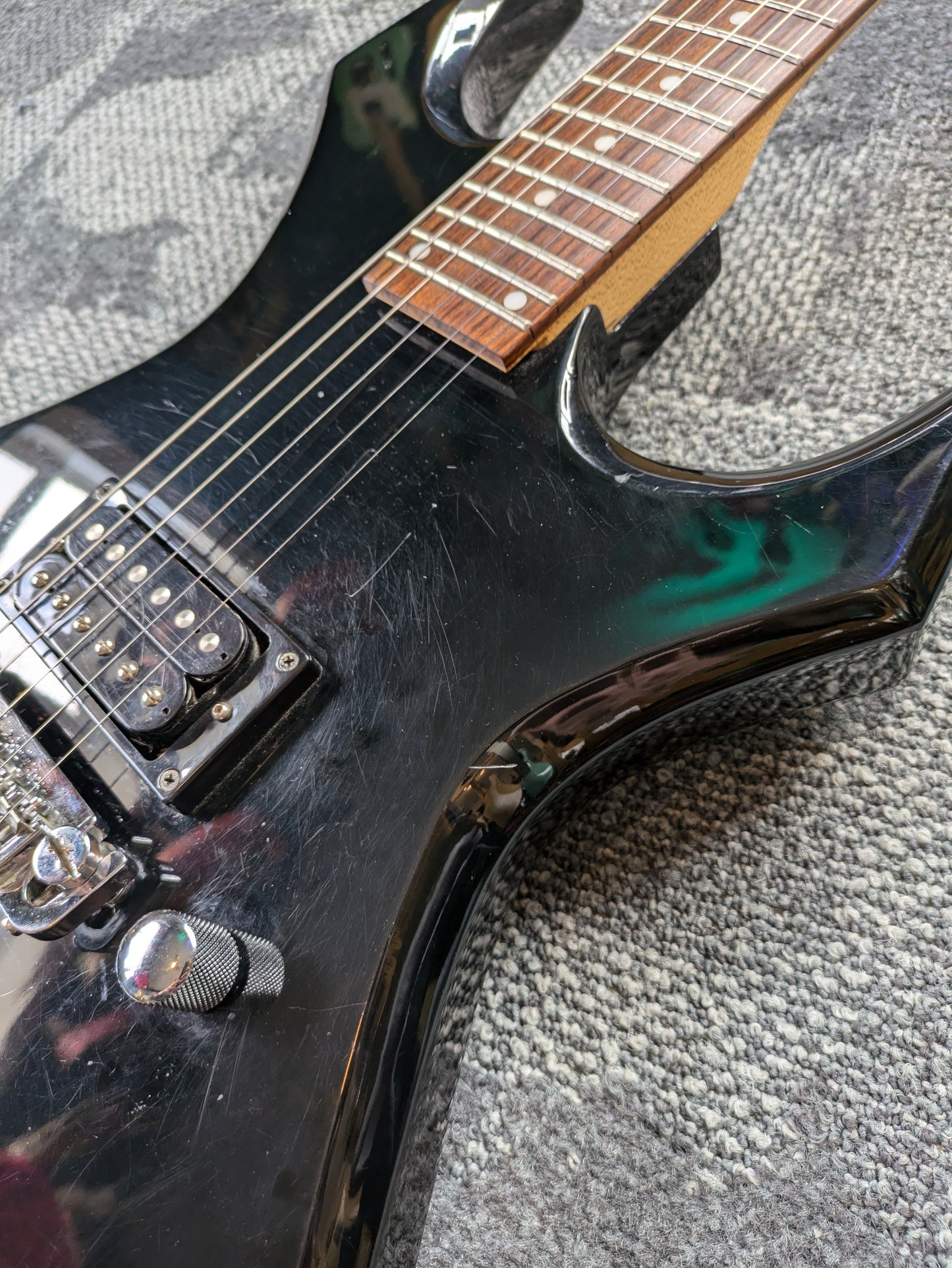 B.C. Rich Bronze Series Warlock Electric Guitar Black #42334468